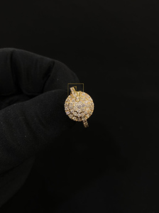 Anillos de Moda Personalizados de Oro de 14K con Diamantes Naturales, Joyería Fina de Lujo, Estilo Hip Hop, para Boda, Compromiso, Aniversario, para Niños - Product Image 6