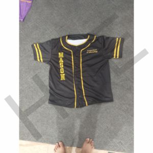 Uniforme de Béisbol Personalizado Negro y Amarillo, Ligero y Transpirable - Product Image 2