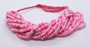 Perles Rondelles Lisses en Opale Rose Naturelle AAA, Magnifiques et Dégradées, 6 MM, Perles d'Opale Rose Unie, 18 Pouces, Rondelles Dégradées en Opale Rose Lisse - Product Image 5