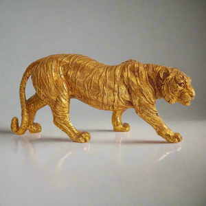 Handcrafted Aluminum Lion Figurine Roaring Lion Sculpture Majestic Wildlife Animal Statue Luxury Tabletop Home <b>Office</b> <b>Decor</b> - Product Image 3