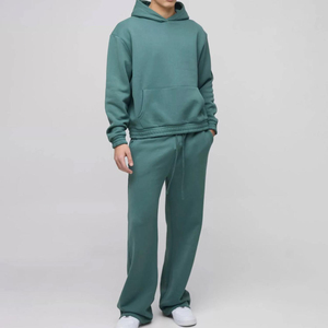 Ensemble de survêtement pour homme, coupe confortable, idéal pour la gym et les séances de jogging, avec capuche ajustable. - Product Image 6