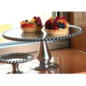 Alta calidad al por mayor hecho a mano fiesta boda decorativo personalizado aluminio Metal pastel soporte para servir por Azora Industries - Product Image 2