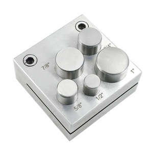 Juego de cortadores de discos redondos de 5 tamaños, 1/2 "-1", para cortar discos de metal circulares, herramientas y equipos para la fabricación de joyas - Product Image 2