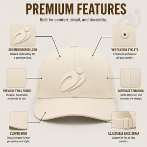Gorra de Béisbol Unisex APICTO SPORTS de 6 Paneles, Color Beige Sólido, Logotipo Aplicado en Malla, Transpirable, Impermeable, Deportiva, Ajustable, para las Cuatro Estaciones - Product Image 6