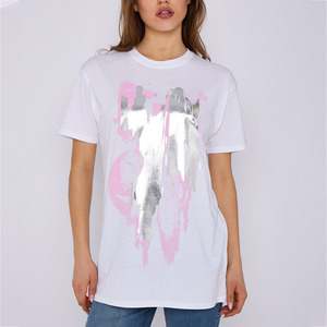 Camiseta Personalizada para Mujer, Estilo Casual, Poliéster/Algodón, Diseño Impreso DTG, Ropa Moderna para Mujer, Estilo Urbano - Product Image 1