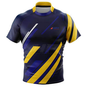 Camiseta de Rugby Personalizada para Hombre, Uniforme de Equipo Transpirable de Poliéster, Camiseta de Rugby al por Mayor con Diseño Personalizado, Uniforme Deportivo Sublimado - Product Image 2