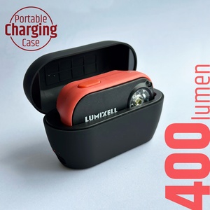 Linterna Frontal LED Compacta e Impermeable de 400 Lúmenes con Batería de Iones de Litio y Estuche de Carga Portátil para Viajes - Product Image 2
