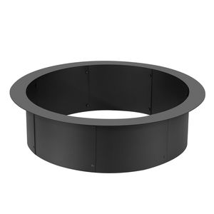 Anello di Protezione per Braciere in Acciaio al Carbonio Resistente, Diametro Esterno 36 Pollici, Interno 30 Pollici, Altezza 10 Pollici, Spessore 2,5 mm - Product Image 1