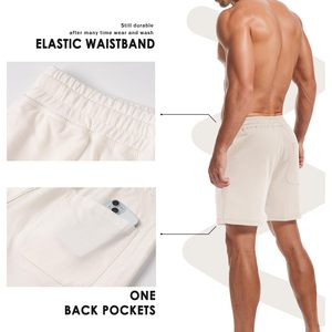 Unisex Solid Mid Summer Sports Shorts for Men Women-Quick-Dry Breathable Lightweight Polyester/Cotton for Joggers Gym Casual - Product Image 4