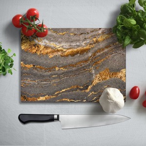 Planche à découper en marbre durable pour comptoir de cuisine, idéale pour couper la viande, les légumes et le fromage - Product Image 3