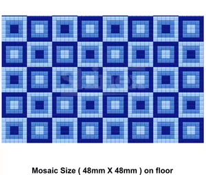 Baldosas para Piscina Antibacterianas Antideslizantes Resistentes a los Ácidos con Acabado Brillante Superficie Sólida de 10 mm de Espesor - Product Image 5