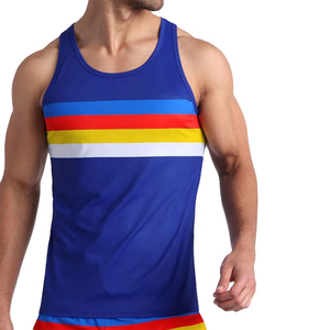Débardeur Homme Col Rond en Polyester/Coton Respirant et Séchage Rapide, Sans Manches, Service OEM, Fabricant de Haute Qualité, Prix Bas, Idéal pour l'Été - Product Image 1