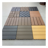 Nouvelles dalles de terrasse en WPC modernes à emboîtement, surface imitation bois, imperméables, ignifuges, antidérapantes pour jardin, patio, balcon