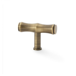 Poignée de meuble en laiton massif style bambou, bouton de tiroir et de placard de haute qualité, quincaillerie décorative moderne pour la maison - Product Image 4