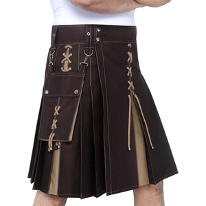 Modern Men's Scottish Utility Kilt Made From Cotton Jeans Fabric Offering Function Style And Durability In One Design - Product Image 2