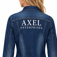 Veste en jean pour femme, ajustée, manches longues, décontractée, boutonnée sur le devant, poches poitrine, lavage classique