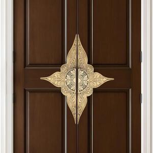 Traditional <b>Brass</b> Novelty Shape Furniture Handle <b>Knob</b> for Wardrobe Entry <b>Door</b> Durable Design - Product Image 1
