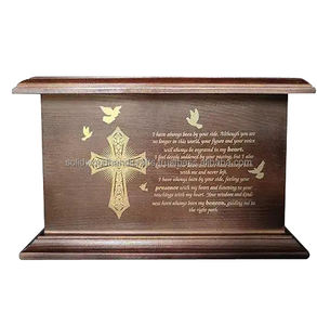 Urnas de cremación de madera decorativas de diseño único para urnas de madera para adultos, urnas funerarias, suministros funerarios de tamaño personalizado - Product Image 6