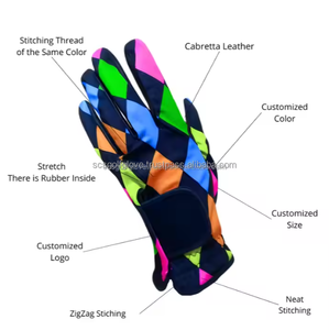 Gant de golf de haute qualité personnalisé pour gaucher respirant en cuir véritable Cabretta équipement de sport avec logo personnalisé pour hommes/femmes EOM - Product Image 5