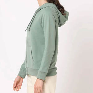 Sudadera con Capucha de Forro Polar para Mujer, Diseño Personalizado, Bolsillos con Cremallera, Cordón Ajustable, Alta Calidad, Bordado 3D, Invierno - Product Image 3