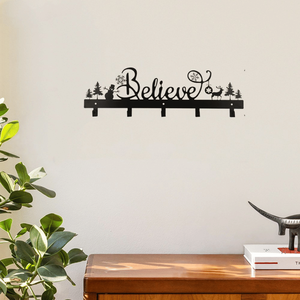 Ganci da Parete in Ferro a Forma di Babbo Natale e Pupazzo di Neve CIFbuy, Decorazione Festiva per Calze di Natale, Appendiabiti Multifunzione TikTok per Ritiro Temu - Product Image 6