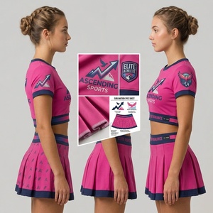 Fabricante Profesional de Uniformes de Porristas Personalizados de Alta Calidad en Poliéster Estampado con Logos Bordados, MOQ Bajo - Product Image 4