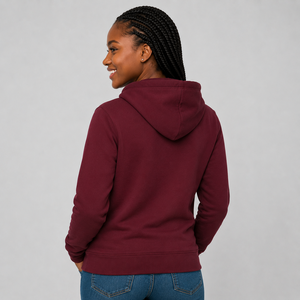 Sweat à capuche pour femme de qualité supérieure, logo imprimé personnalisé, molleton de coton doux, respirant, écologique, sweat à capuche décontracté pour femme - Product Image 3