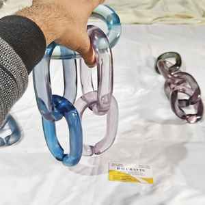 โซ่เรซิ่นสีสันสดใสแบบโปร่งใส รุ่นใหม่ สำหรับตกแต่งผนัง ใช้ในงาน DIY หรือเป็นอุปกรณ์ตกแต่งฉากกั้นห้อง - Product Image 2