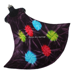 Vestido de Verano Tie Dye para Mujer, Hermoso y Atractivo, Sin Mangas, Elegante, Casual, Sexy, Vestido Tipo Paraguas - Product Image 5