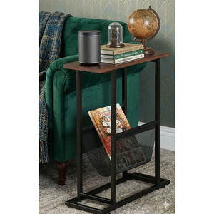 Industrial <b>Side</b> <b>Table</b> with Magazine Pouch - Product Image 2