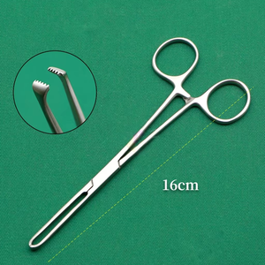 คีมจับเนื้อเยื่อพรีเมียม Allis ขนาด 15 ซม. 20 ซม. 25 ซม. ฟัน 4x5 5x6 ผลิตจากสแตนเลส สำหรับการผ่าตัด สัตวแพทย์ และการแพทย์ ได้รับมาตรฐาน CE ISO - Product Image 2