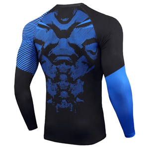 Rashguards Sublimés Personnalisés BJJ MMA Créés pour l'Entraînement en Arts Martiaux, la Musculation en Salle, les Sports et l'Équipement Athlétique Professionnel - Product Image 3