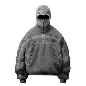 Veste à capuche personnalisée unisexe de haute qualité à capuche pour hommes à capuche vierge avec fermeture éclair pour hommes en vente en gros - Product Image 1