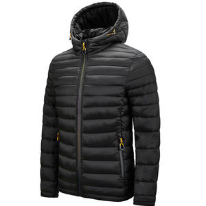 ALLIGNED INDUSTRY Men's Hooded Woolen <b>Coat</b> Beige Quilted Zipper Front Casual Puffer Jacket Regular/<b>Slim</b> Fit Reversible - Product Image 4