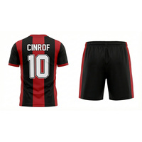 Tenue de football personnalisée avec logo, tendance, short anti-bactérien respirant unisexe, réversible, design France, pour entraînement amateur par temps froid