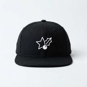 Casquette Snapback de Noël unisexe 6 panneaux à visière plate broderie 3D logo personnalisé tissu personnalisé pour le sport, le golf et le quotidien - Product Image 1