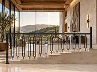 Balustrade moderne en fer forgé et alliage d'aluminium, garde-corps décoratif pour extérieur, balcon, véranda, escalier, jardin, salle de sport