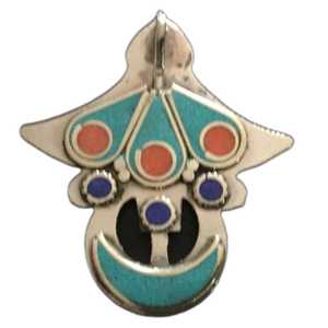 Colgante y Amuleto de Corazón en Aleación de Cobre Plateado, Estilo Hiphop Tradicional, Unisex - Product Image 3