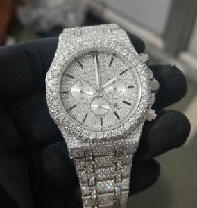 นาฬิกาผู้ชาย41mm APS Moissanite นาฬิกาควอตซ์เสน่ห์หรูหราข้อมือฮิปฮอปจำนวนมากซื้อจากอินเดีย reloj - Product Image 4