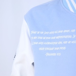 แจ็คเก็ตวาร์ซิตี้พรีเมียมสั่งทำพิเศษ แจ็คเก็ตเลตเตอร์แมนแฟชั่น ชุดสตรีทแวร์สุดเทรนดี้สำหรับผู้ชายและผู้หญิง พร้อมโลโก้สั่งทำ - Product Image 5