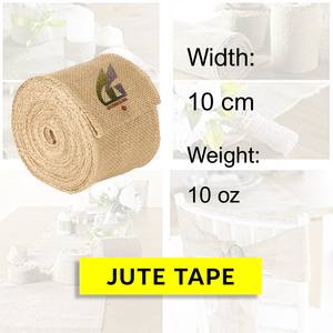 Ruban en toile de jute de 10 cm, 100 mètres par rouleau, ruban tissé en gros, Goodman Global Bangladesh - Product Image 2