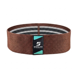 Accessoires : Bandes de Résistance en Nylon Noir OEM pour Exercices de Fitness, Cercle de Hanche, Fessiers, Jambes, Yoga et Entraînement de Force - Product Image 5