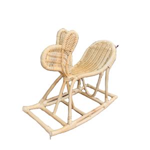 High Quality Organic Natural Rattan Rocking Horse Adorable Eco-Friendly Kids Room Decoration Made of Wood <b>Safe</b> Model Toy - Product Image 1