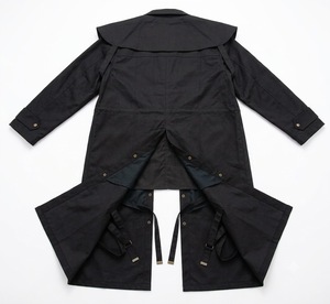 Manteau long imperméable en toile de coton SADAF SADDLERY avec une coupe confortable, tailles S à 5XL, pour toutes les saisons - Product Image 3