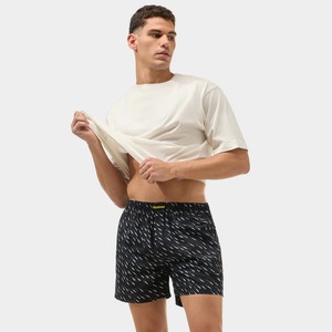 Shorts décontractés pour hommes, coupe ample, style streetwear, hip-hop, personnalisables, écologiques, respirants, anti-plis, avec logos, en polyester/coton - Product Image 1