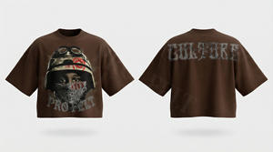 Camiseta de Hombre 2026, Popular, con Diseño de Logotipo de Marca Personalizado, Cómoda, Transpirable, Estilo Hip Hop Urbano, Hombros Caídos, Impresión Digital - Product Image 2