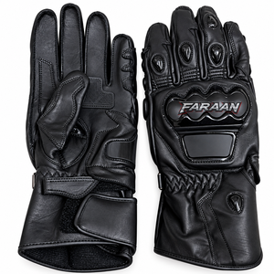 Heavy Duty Leather Motorbike <b>Gloves</b> Full Gauntlet Impact Protection Hard <b>Knuckle</b> Road Racing Rider <b>Gloves</b> Custom Wholesale - Product Image 1