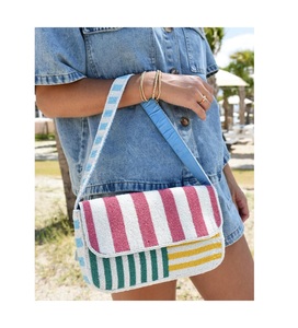 Nueva Colección Bolso Bandolera Premium con Cuentas Brillantes, Bolso Tipo Candy Hecho a Mano para Mujer, Bordado con Cuentas, Ligero, Cuadrado - Product Image 2