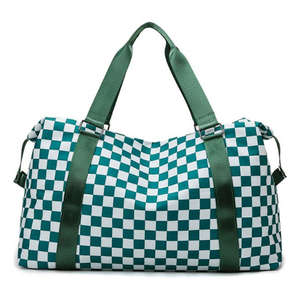 Sac de voyage grande capacité pour hommes et femmes, en nylon imperméable avec fermeture éclair, idéal pour la natation, la gym, le yoga, avec compartiment sec/humide - Product Image 1