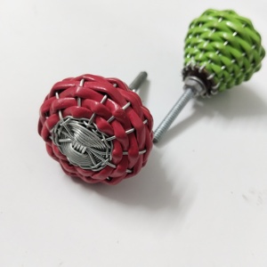 Premium Metal Knitted Green Door <b>Knobs</b> Elevate Your Home Decor with Hand-Selected Durable and Stylish Design Elements - Product Image 2